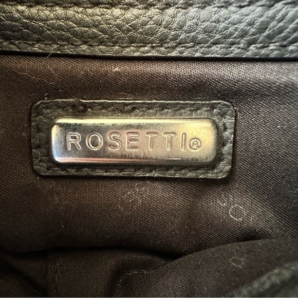 Rosetti Crossbody Bag Shoulder Bag Multiple Pockets Lined Purse Medium Black - Picture 4 of 10